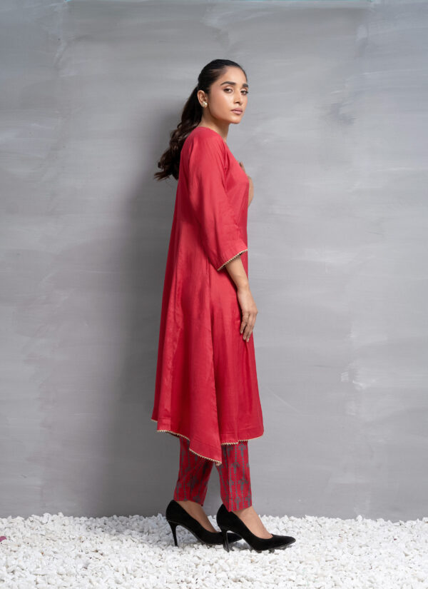 Raw Silk Pret 2 Piece SRP-0B3 - Image 3
